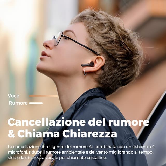 Detalle de SoundPEATS Air5 Lite cuffie Bluetooth 5.4