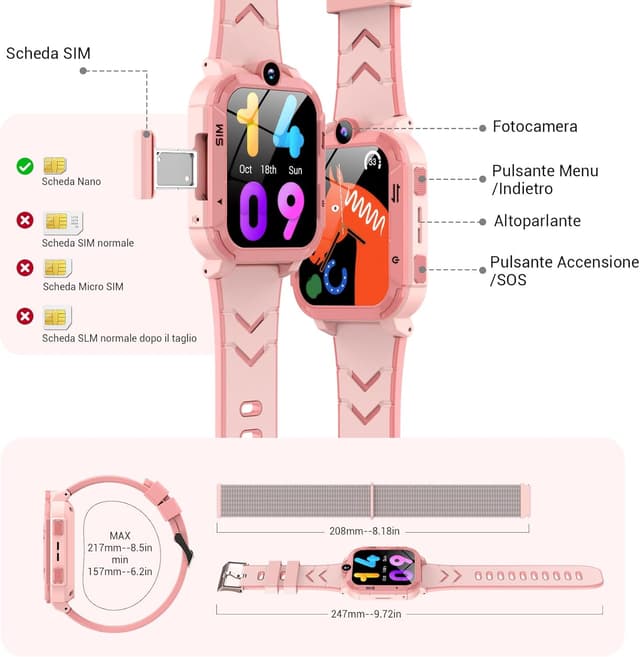 Thumbnail 6 de Blackview smartwatch bambini GPS 4G
