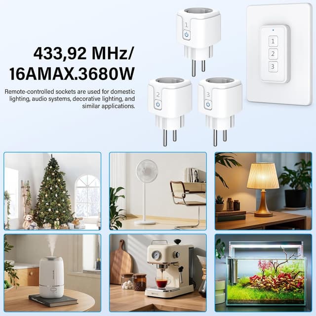 Detalle 2 de Presa telecomandata 3 pezzi 30 m