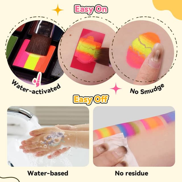 Detalle 1 de Janolia Kinderschminken Set Rainbow Split Cake