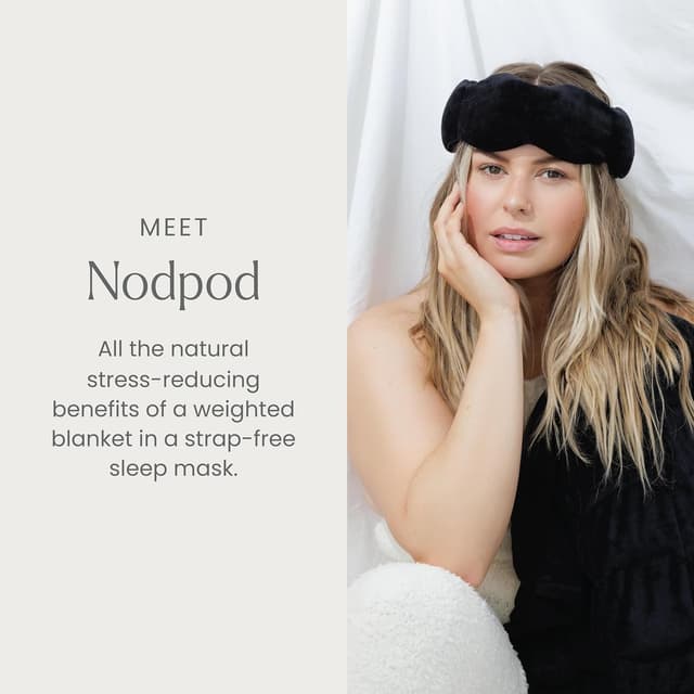 Detalle 2 de nodpod Gentle Pressure Sleep Mask for restful sleep