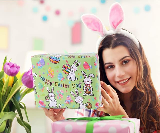 Thumbnail 6 de HBell Easter Wrapping Paper 8 Sheet