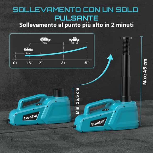 Thumbnail 1 de SEESII Cric idraulico 5 tonnellate per auto