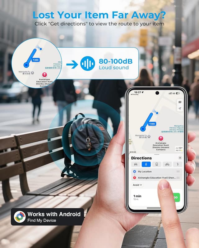 Thumbnail 4 de Android Tracker Tag 2 Pack Bluetooth 50m