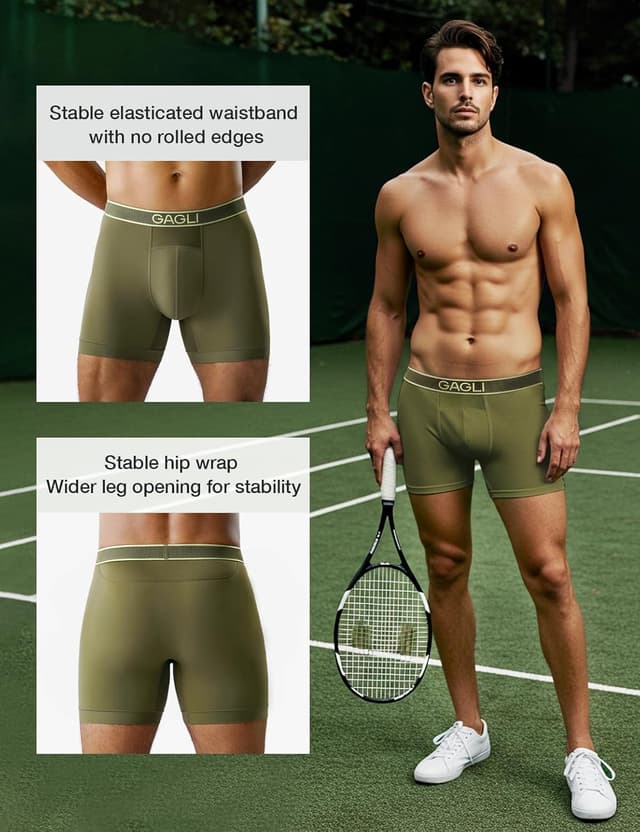 Thumbnail 4 de gagli Boxershorts Herren Lang Bein