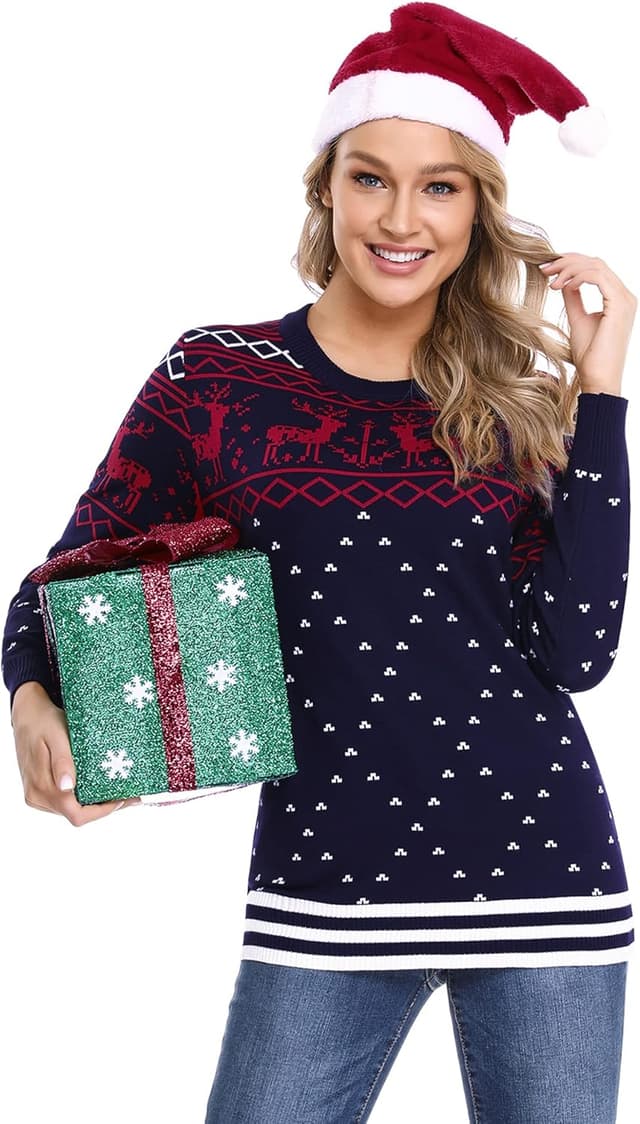 Thumbnail 3 de Litherday Weihnachtspullover Rentier 1 Stück 🎄