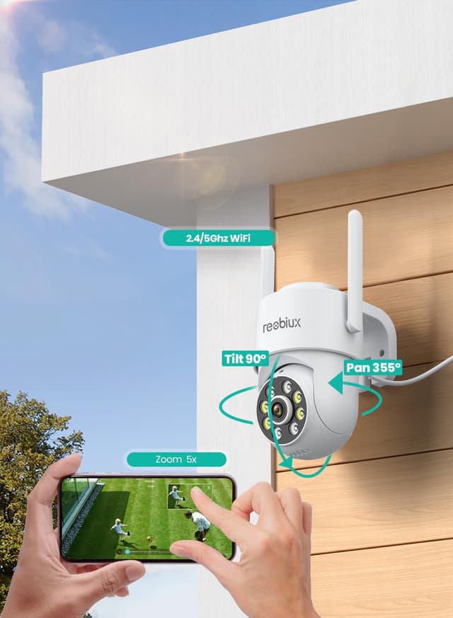 Thumbnail 6 de Reobiux 1080P Telecamera Wi‑Fi Esterno 2MP