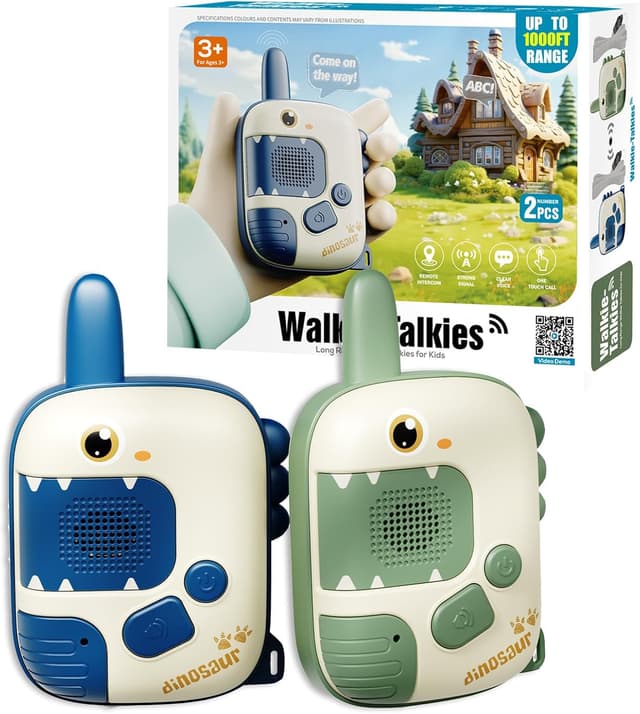 Detalle de DQMOON Walkie Talkie Kinder Dino 300 m