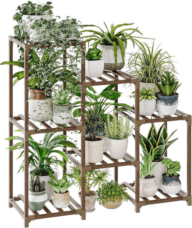 Imagen de Bamworld Soportes para plantas 7 macetas en OfertitasTOP