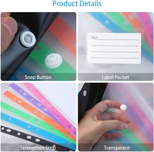 Thumbnail 5 de A4 Plastic Wallets 12pcs, 31cm x 24.5cm