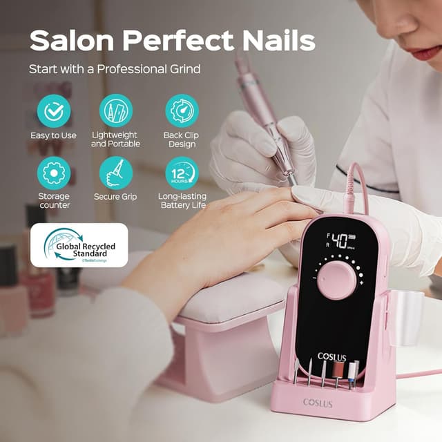 Thumbnail 4 de COSLUS Electric Nail Drill 40000 RPM ๐