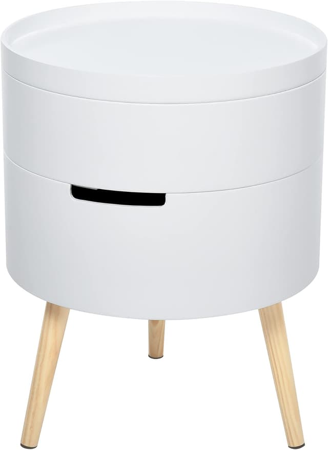 Imagen de HOMCOM Mesa auxiliar redonda Ø38 cm 48,3 cm en OfertitasTOP