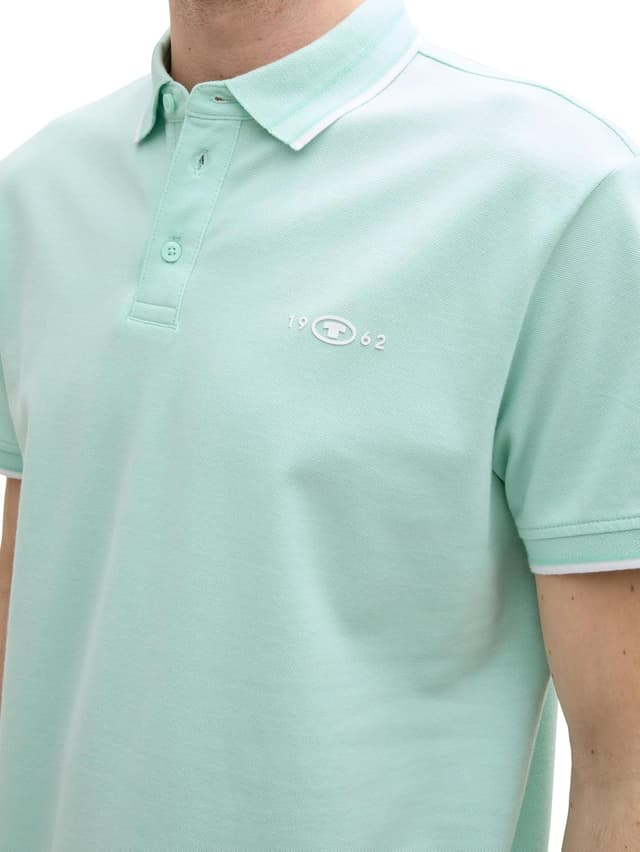 Detalle de Tom Tailor 1045629 Polo da uomo a maniche corte (confezione da 1)