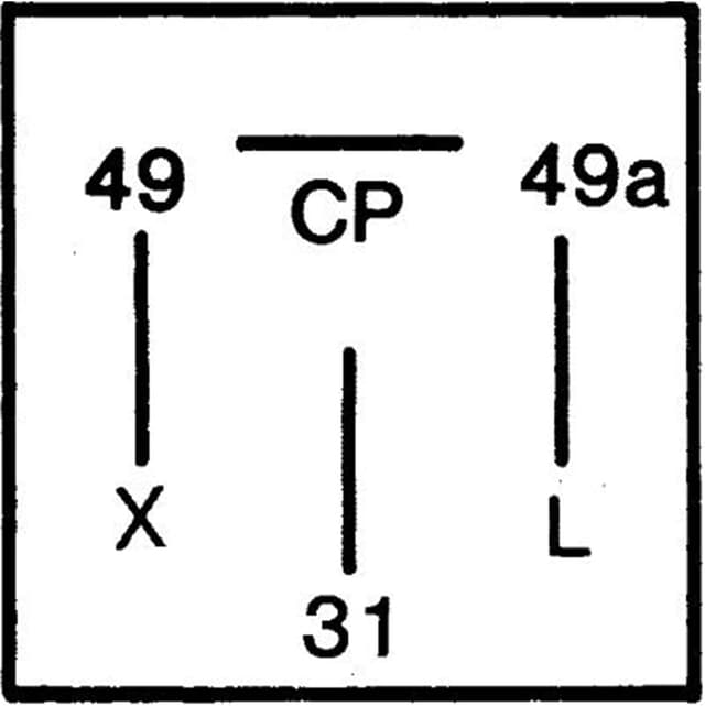 Detalle 2 de HELLA 4Az 003 787-071 centrale clignotante 24 V à 4 pôles, montage en saillie avec support