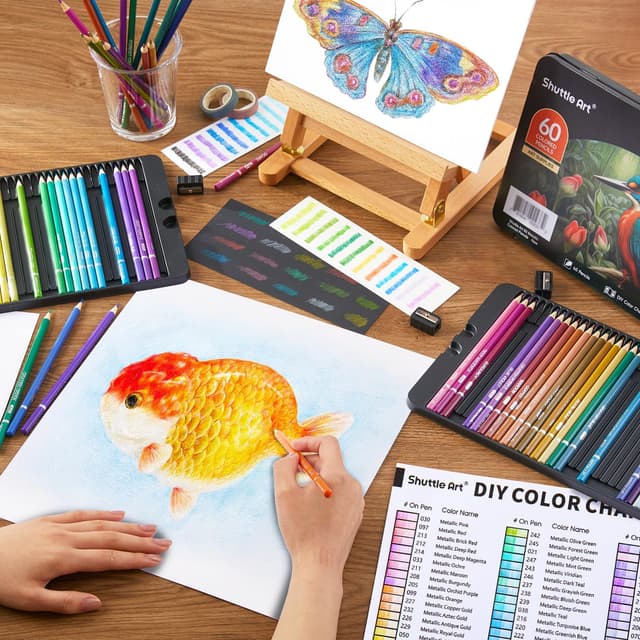 Thumbnail 6 de Shuttle Art Metallic Buntstifte 60 ✏