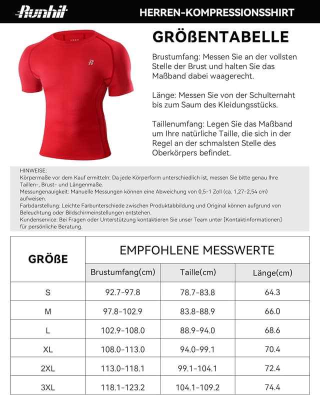 Thumbnail 6 de Runhit Kompressionsshirt Herren 3er Pack