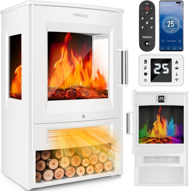 Imagen de TRESKO Camino elettrico con riscaldamento 1800 W en OfertitasTOP