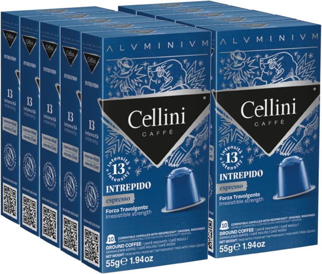 Thumbnail 1 de Café Cellini Alu Intrepido ☕️ 100 Cápsulas Compatibles Nespresso
