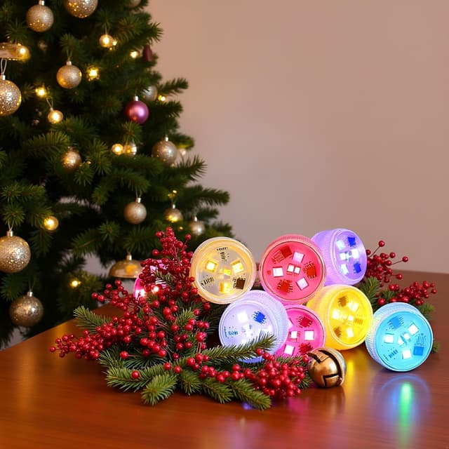 Thumbnail 2 de Afoosoo 10pcs RGB LED tealight lights with remote 🕯