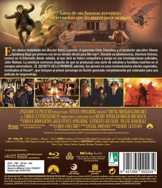 Detalle 2 de Divisa HV El Secreto de la Piramide Blu-ray