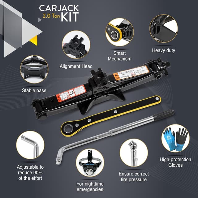 Detalle de Scissor Jack car jack kit 2 Ton