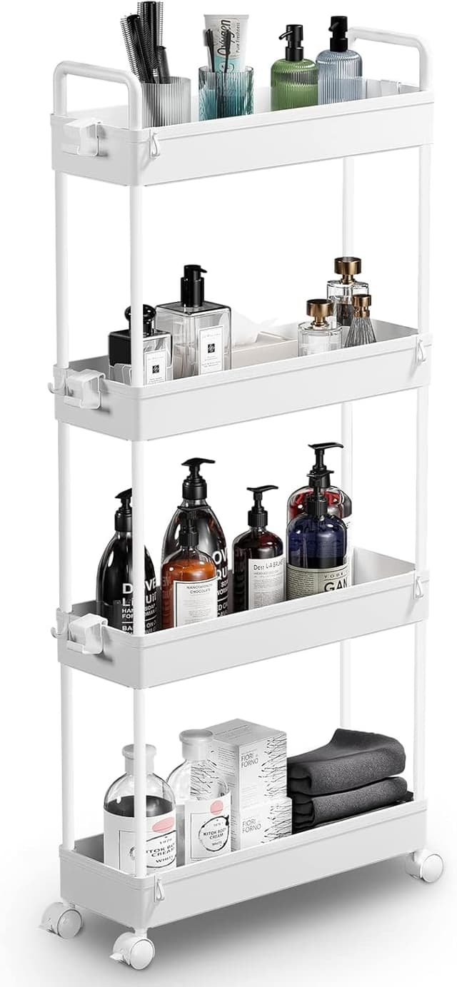 Detalle de SOLEJAZZ 4-Tier Slim Storage Trolley 92 cm