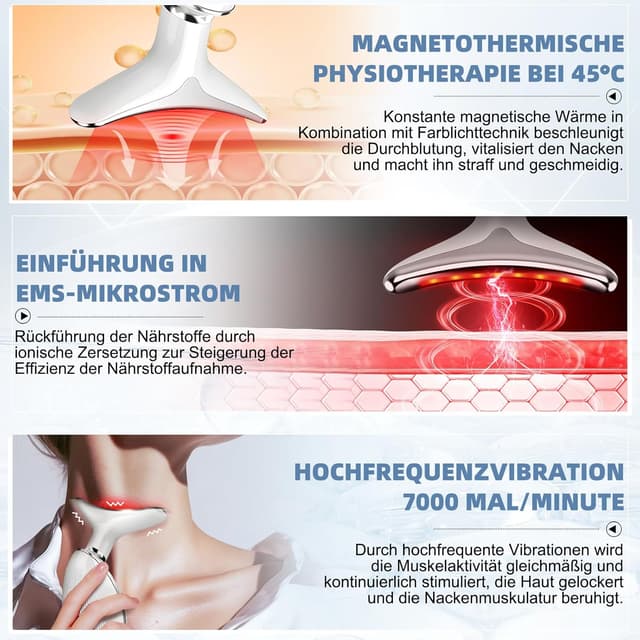 Thumbnail 3 de NVKHG Gesichtsmassagegerät mit EMS und 7‑Farben LED 🎭