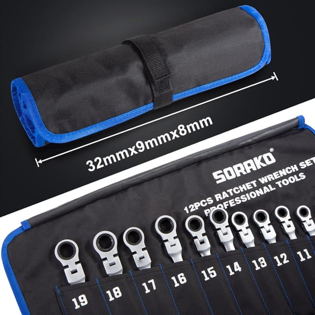 Thumbnail 5 de SORAKO Set Chiavi Inglesi 8-19 mm 12 pezzi