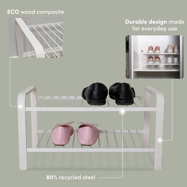 Detalle 2 de LM 390 Schuhregal 470 mm Öko-Holz