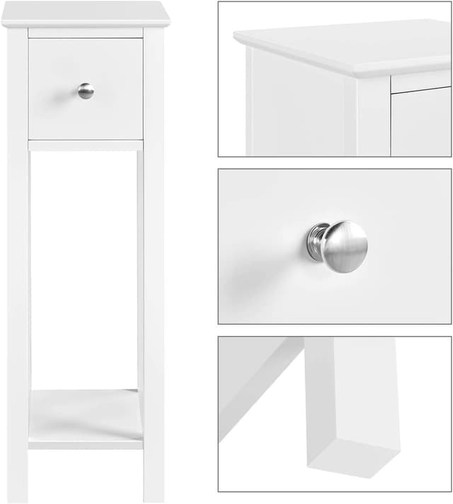 Thumbnail 5 de Yaheetech Mesita de noche estrecha 25x25x70 cm