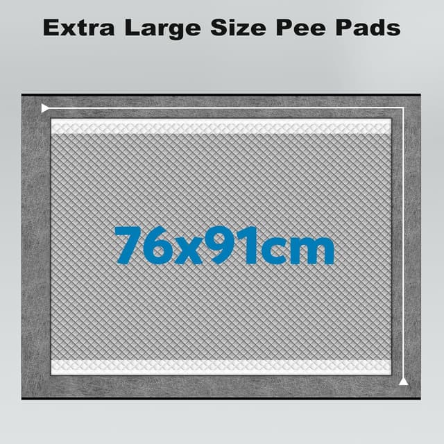 Detalle 1 de MIZOK Charcoal Puppy Pads Large 76x91cm
