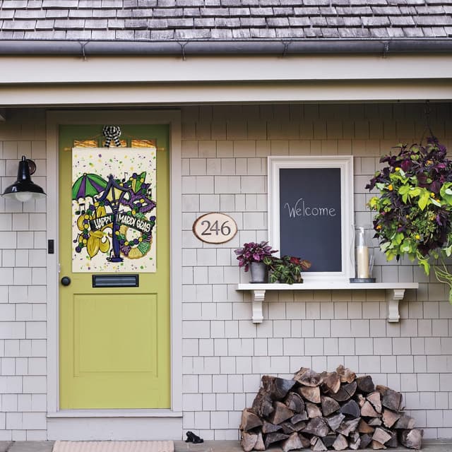 Thumbnail 3 de AVOIN Happy Mardi Gras Garden Flag 12x18 in. 🎉