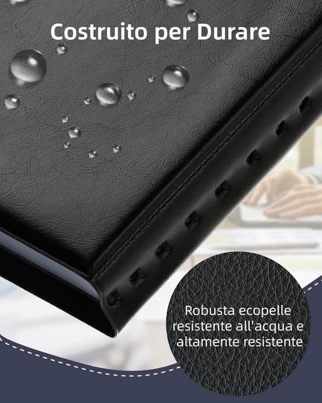 Thumbnail 4 de Zacro 240 porta biglietti da visita in PVC, nero