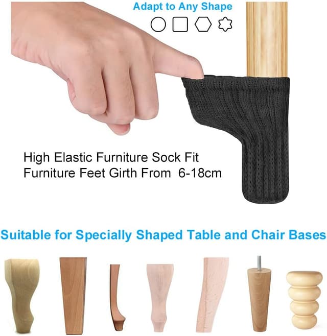 Thumbnail 2 de OSDUE Stuhlsocken 24 Stück