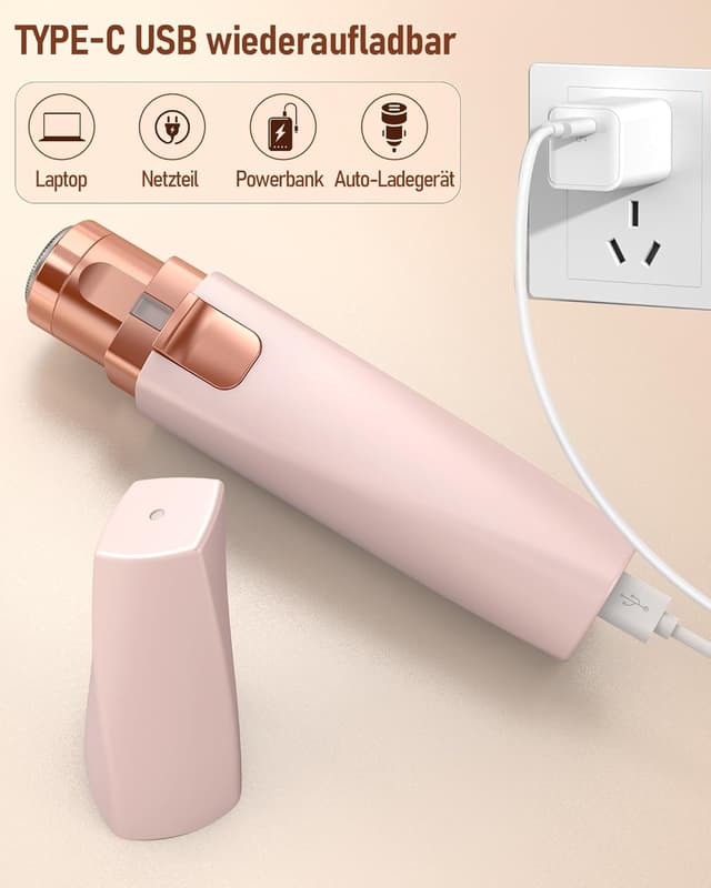 Thumbnail 6 de iFanzeTech Augenbrauenrasierer 2-in-1 Rosa