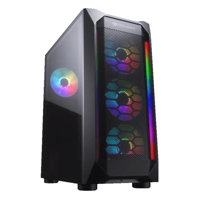 Detalle de Cougar MX410 Mesh-G RGB: Caja Templada con USB 3.1 🖥