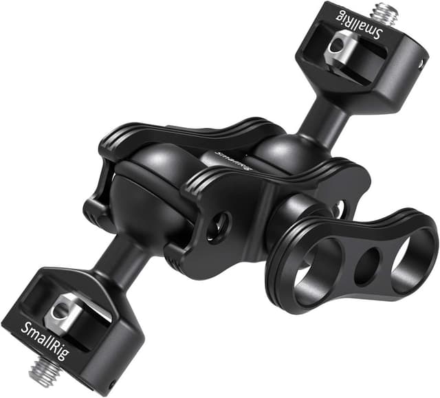 Detalle de SmallRig Articulating Arm 2070B mit doppeltem 360°-Kugelkopf und 1/4-Zoll-Schraubadapter