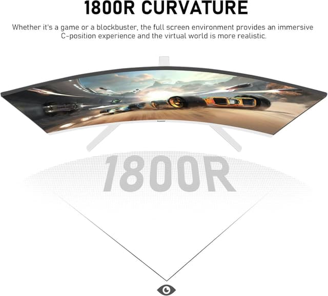 Detalle 2 de Gawfolk 27-inch Curved Gaming Monitor 280Hz