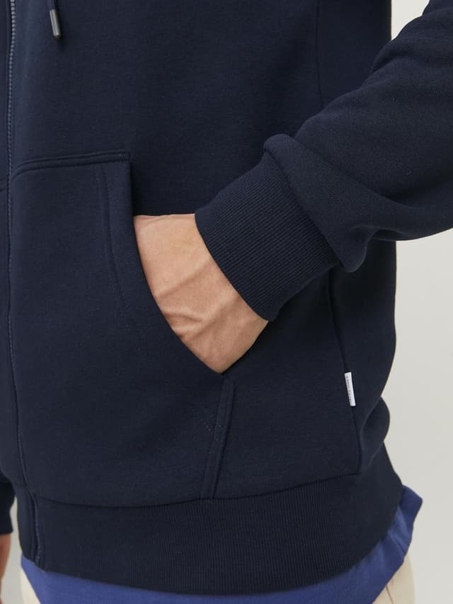 Thumbnail 6 de Jack & Jones Zip Hoodie Plain con zip e vestibilità relaxed