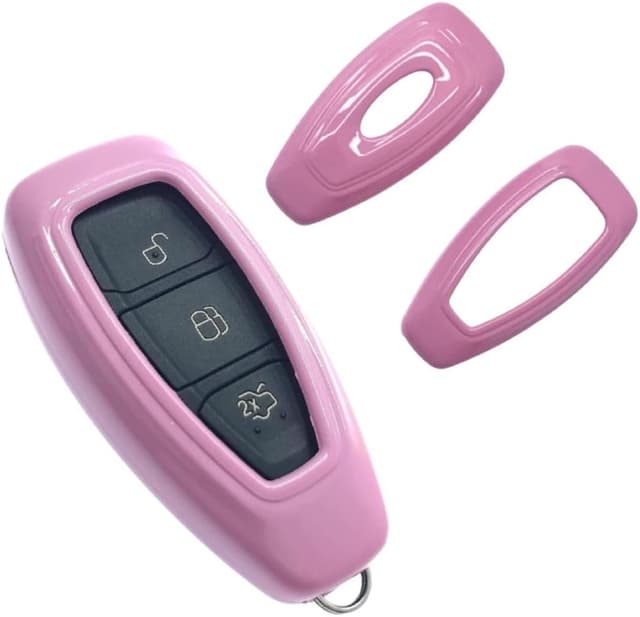 Detalle 2 de Nordecco Key Case Cover for Ford Puma ST-Line X (2023-2024) and EcoSport (2013-2016) 3-Button Keyless Fob – Black mirror finish