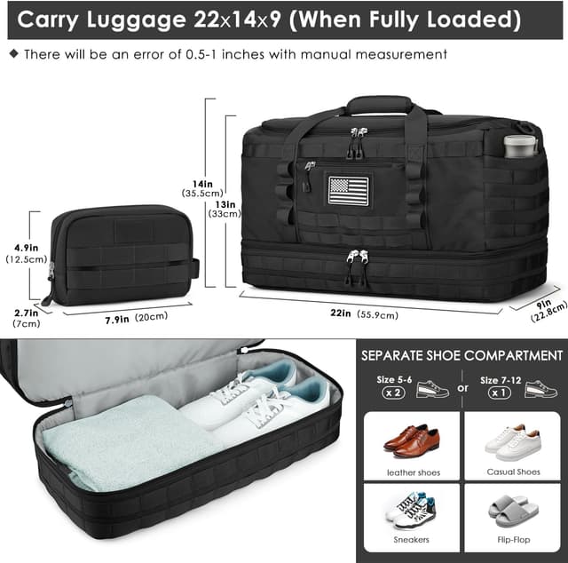 Thumbnail 3 de ETRONIK Gym Bag Airline Approved 22x14x9