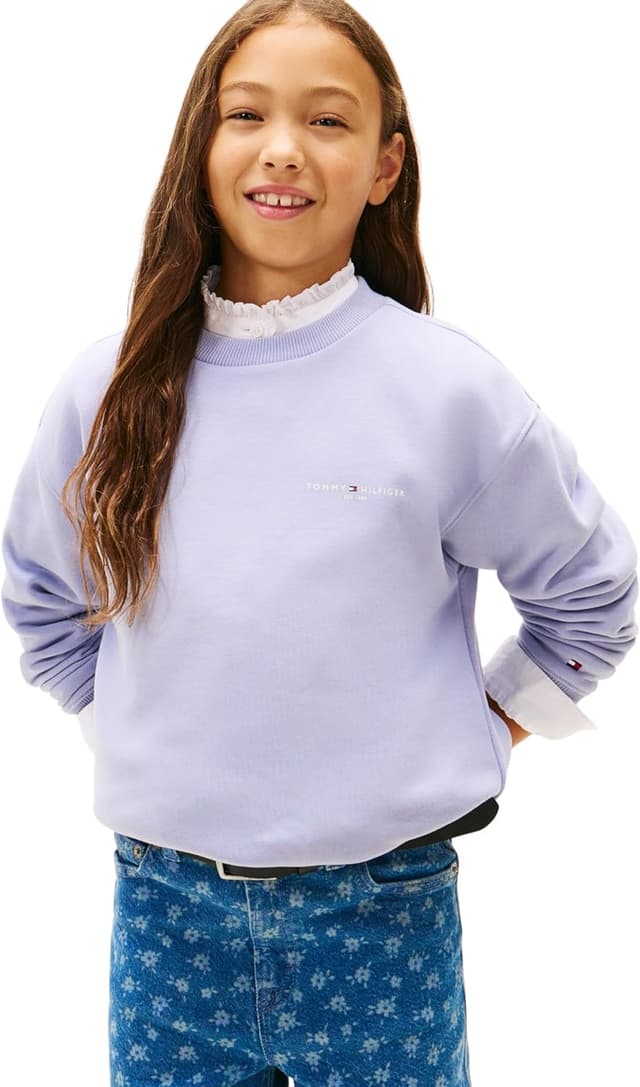 Detalle 2 de Tommy Hilfiger Mini Corp felpa pullover C-Neck KS0KS00665 unisex