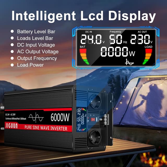 Detalle de JIGUUN convertisseur pur sinus 6000 W