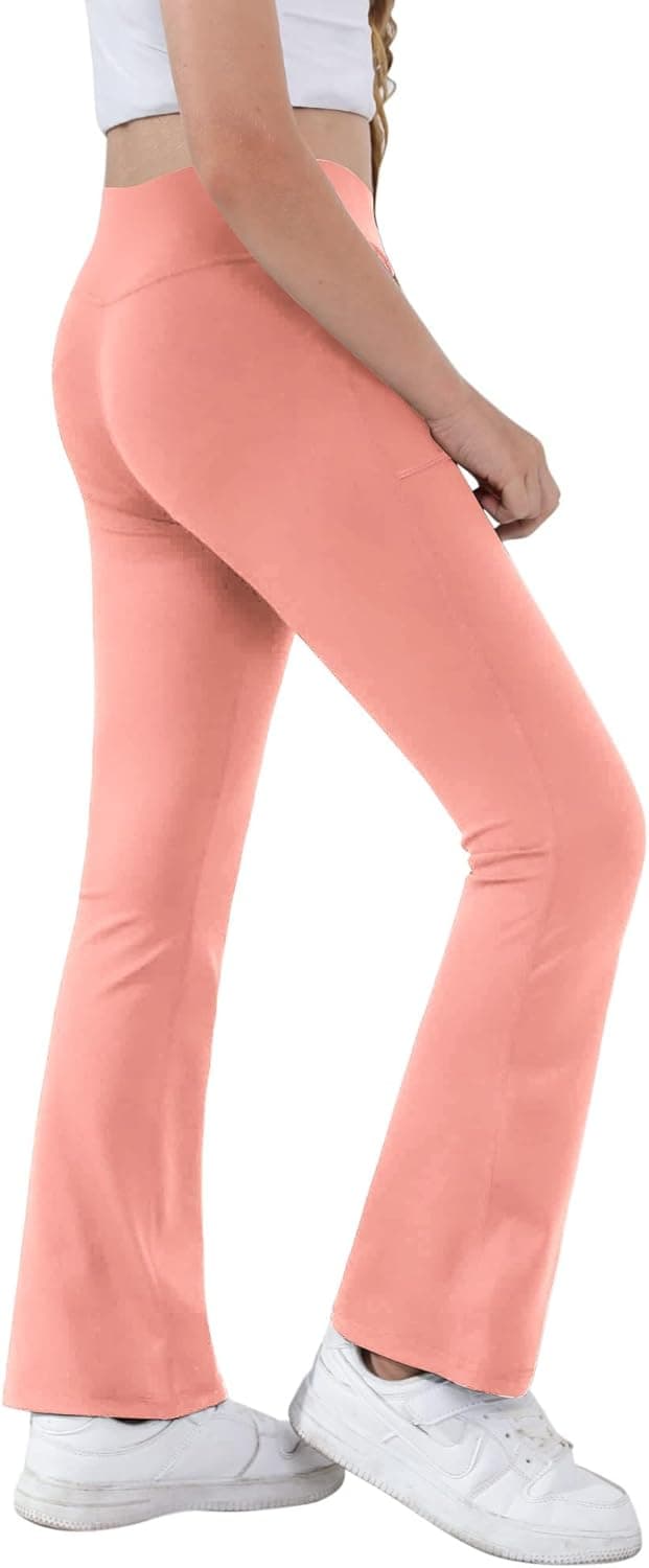 Detalle 2 de Leggings évasés Glacspyg fille avec poches et taille en V