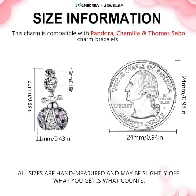 Detalle 2 de LMLMECREA Charm Anhänger 925 Silber