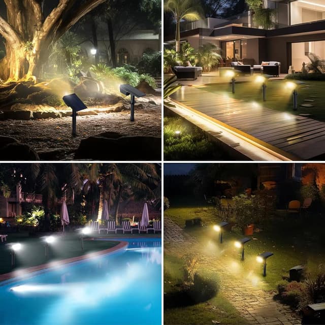 Detalle de Satucol 2 Solar Spot Lights 28 LED
