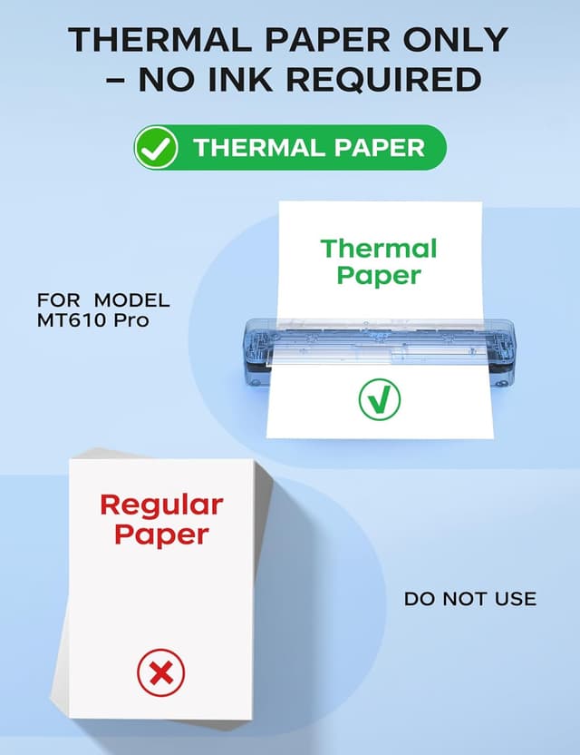 Thumbnail 4 de PRT MT610 Pro Portable Thermal Printer 2000mAh
