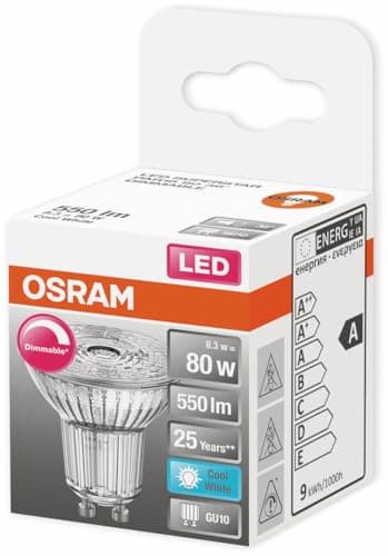 Thumbnail 1 de OSRAM LED SUPERSTAR PAR16 GU10 8,30W - Blanco Frío