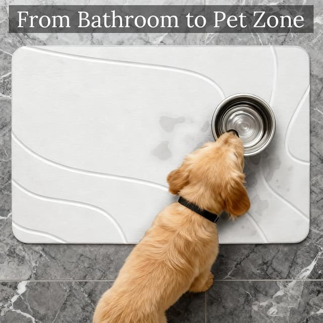 Thumbnail 5 de Euqvunn Tapis de Bain Diatomite 60 x 39 cm