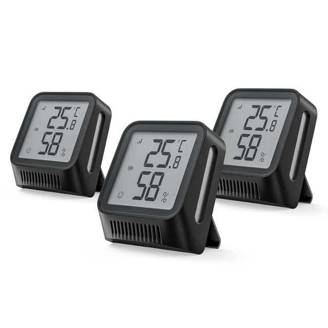 Detalle de X-Sense STH0A Termoigrometro Wi‑Fi interno con app (richiede base SBS50) – 3 pezzi